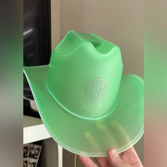 Neon Cowboys Green LED Cowboy Hat - Picture 3 of 5